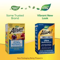 Alive!® Men's 50+ Ultra Multivitamin - 60 TABLETS
