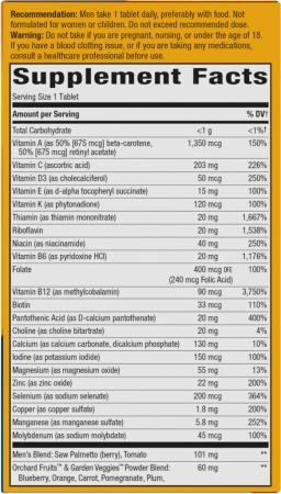 Alive!® Men's 50+ Ultra Multivitamin - 60 TABLETS