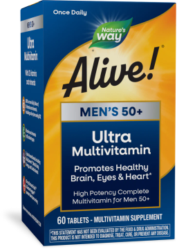 Alive!® Men's 50+ Ultra Multivitamin - 60 TABLETS