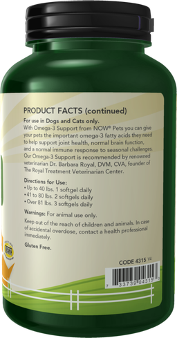 Omega-3 Support Softgels for Dogs & Cats