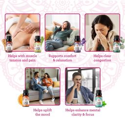 6 ESSENTIAL OILS SINGLE NOTES SET
