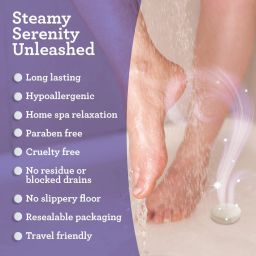 RELAX LAVENDER SHOWER STEAMERS - INDIVIDUALLY WRAPPED - 10 COUNT