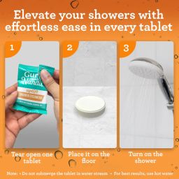 UPLIFT ORANGE SHOWER STEAMERS - INDIVIDUALLY WRAPPED - 10 COUNT