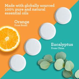 UPLIFT ORANGE SHOWER STEAMERS - INDIVIDUALLY WRAPPED - 10 COUNT