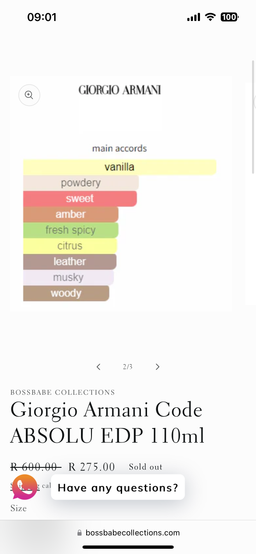 Giorgio Armani Code Absolute EDP 100ml 