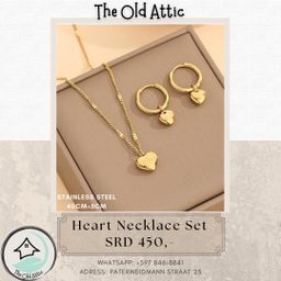 Heart necklace set 