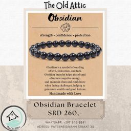 Obsidian bracelet 