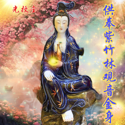 供奉紫竹林观音金身