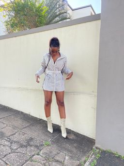 Stripped oversized shirt 