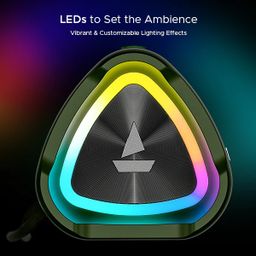 BoAt Stone 750 with up to 12 HRS Playtime, LEDs & TWS Feature 12 W Bluetooth Speaker  (Raging Black)