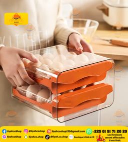 Boîte de rangement œufs