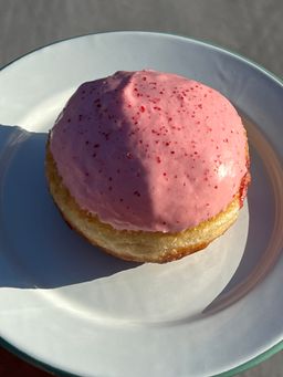 Berlinesa de jalea de frambuesa