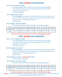 Paket2 Ground Malaysia & Singapore 🇲🇾🇸🇬