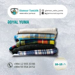Adyal və pledlerin yuyulması 