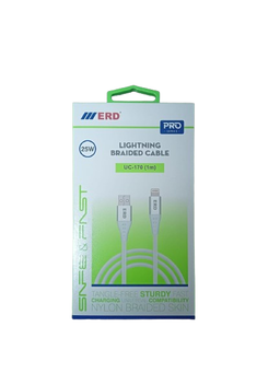 ERD UC-170 Lightning Braided Cable (25W 1Meter White)