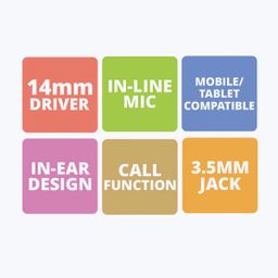 ZEBRONICS Zeb-Tulip Wired Earphone - Assorted Color