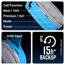 ZEBRONICS Zeb- Air One Bluetooth Wireless Headset - Assorted Color