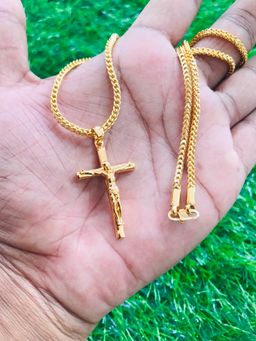 Gold plated cross neckalce