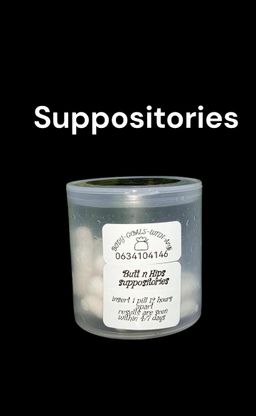 Butt and hip suppositories