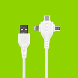 ERD UC-83 3 in 1 Cable 1 Meter - White
