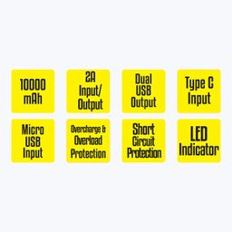 Zebronics ZEB-MB10000S3 10000 mAh PowerBank - Assorted Color