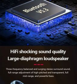 BT5.3 Open Ear Headset Bone Conduction Wireless Earbud Sport Earphones