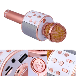 Wireless Karaoke Microphone with Speaker, Portable Handheld Karaoke Player for Home Party KTV Music Singing Playing