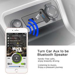 Handy BlueTooth Handsfree Wireless Audio Music Receiver Car Blue Tooth