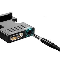 Cables Commonly Used Accessories hdmi to vga adapter convertor adaptador hdmi to vga converter with audio output