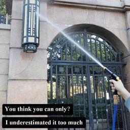 Portable High-Pressure Water Gun Cleaning Car Wash Machine Garden Watering Hose Nozzle Sprinkler Foam Thread Quick Connector