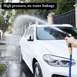 Portable High-Pressure Water Gun Cleaning Car Wash Machine Garden Watering Hose Nozzle Sprinkler Foam Thread Quick Connector
