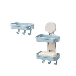 Bathroom Shower Soap Box Dish + toothpaste dispenser with tooth brush toothbrush holder and kit set wall,