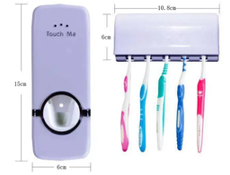 Bathroom Shower Soap Box Dish + toothpaste dispenser with tooth brush toothbrush holder and kit set wall,