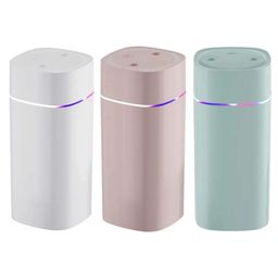 600ml Humidifier Mute Night Light Essential Oil Aroma Diffuser Multipurpose 2 Spray USB Powered Automatic Shutdown for Household.