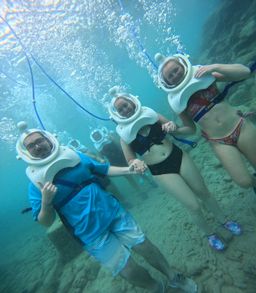 Underwater Walking Tour Sea TREK Curacao 