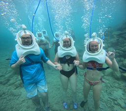 Underwater Walking Tour Sea TREK Curacao 
