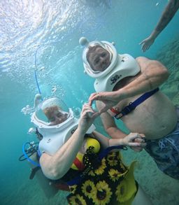 Underwater Walking Tour Sea TREK Curacao 