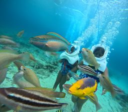 Underwater Walking Tour Sea TREK Curacao 
