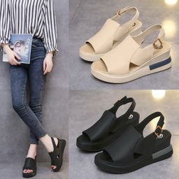 Rj28 Sandal Wedges Wanita