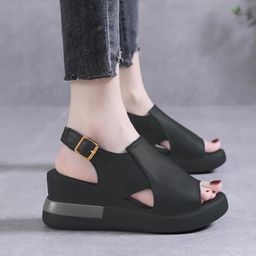 Rj28 Sandal Wedges Wanita
