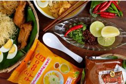 နန်းသပြေ_အုန်းနို့ခေါက်ဆွဲ ဟင်းရည်ခြောက်ထုတ်