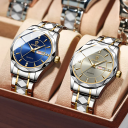 BINBOND B5552 Waterproof Luminous Fashion Quartz Watches Fashion Men Watch Stainless Steel Band Wristwatch