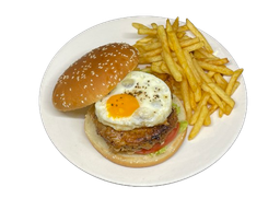 Burger Grilled Chicken Chop