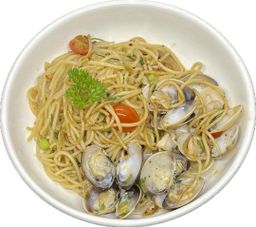 Aglio Olio Pasta - Stir Fry Clam