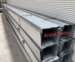 Talang Zincalume Kotak 9.5 x12 (lebar) x 9.5cm pnjg 4.0m / Talang Kotak