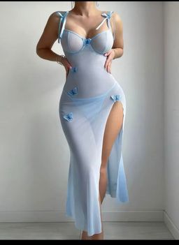 Butterfly Adhesive Mesh Sexy Lingerie 