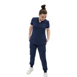 NAVY BLUE SCRUB TOP