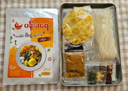 ပန်းခရေ Kitchen_အသင့်စားငါးခူမုန့်ဟင်းခါး (တစ်ပွဲစာ)