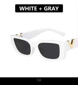 Vintage Rectangle Sunglasses Woman 