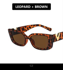 Vintage Rectangle Sunglasses Woman 